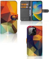 Leuk Hoesje iPhone 14 Pro Smartphone Cover Polygon Color