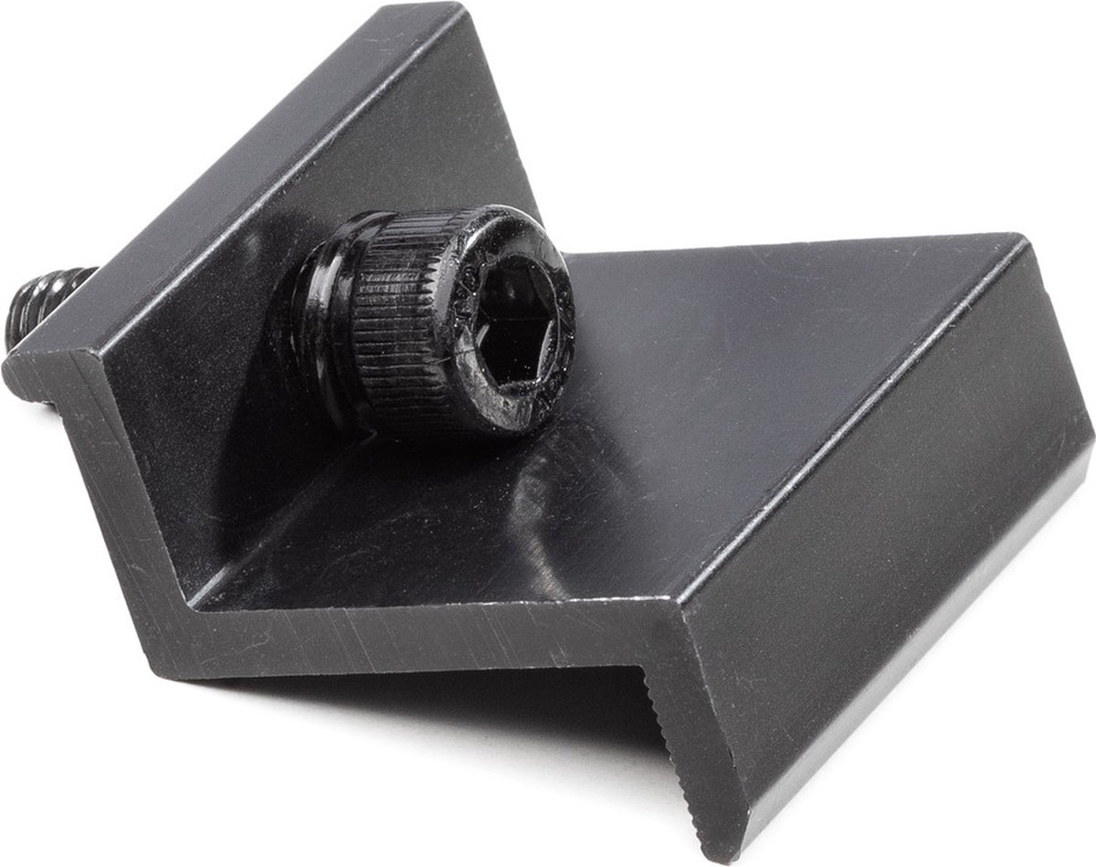 Montage materiaal | 10 st Eindklem zwart voor plat dak 30mm