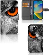 Telefoonhoesje iPhone 14 Pro Max Bookcase Uil