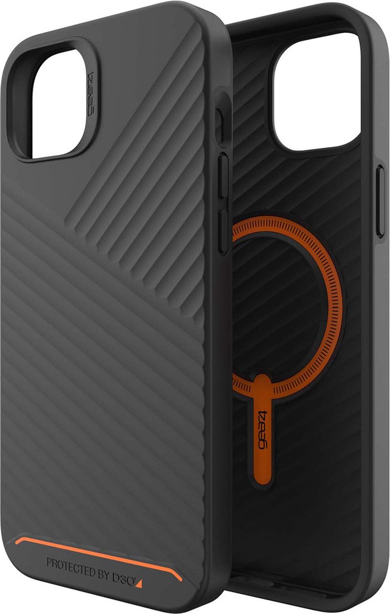 Gear4 Denali Snap Backcover magnetische ring iPhone 14 Plus hoesje - Zwart