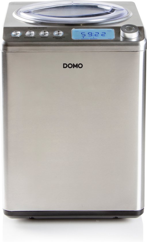 Domo DO9232I - Sorbetière Pro - Auto-congélation - 2,5L - INOX RVS | bol