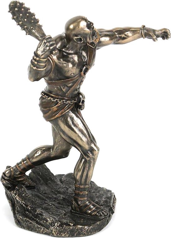 Cyclope avec massue en bronze - Design Véronèse - Mythologie grecque - (HxLxP) environ 21,6 cm x 15,2 cm x 12,7 cm