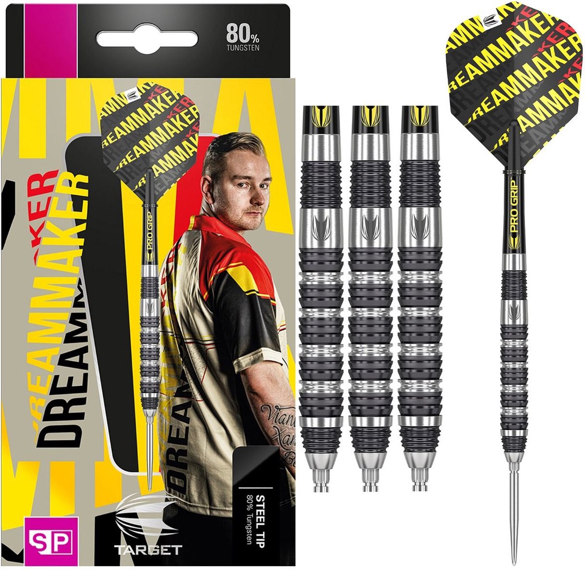 Target Dimitri Van den Bergh 80% Swiss dartpijlen - 26 gram