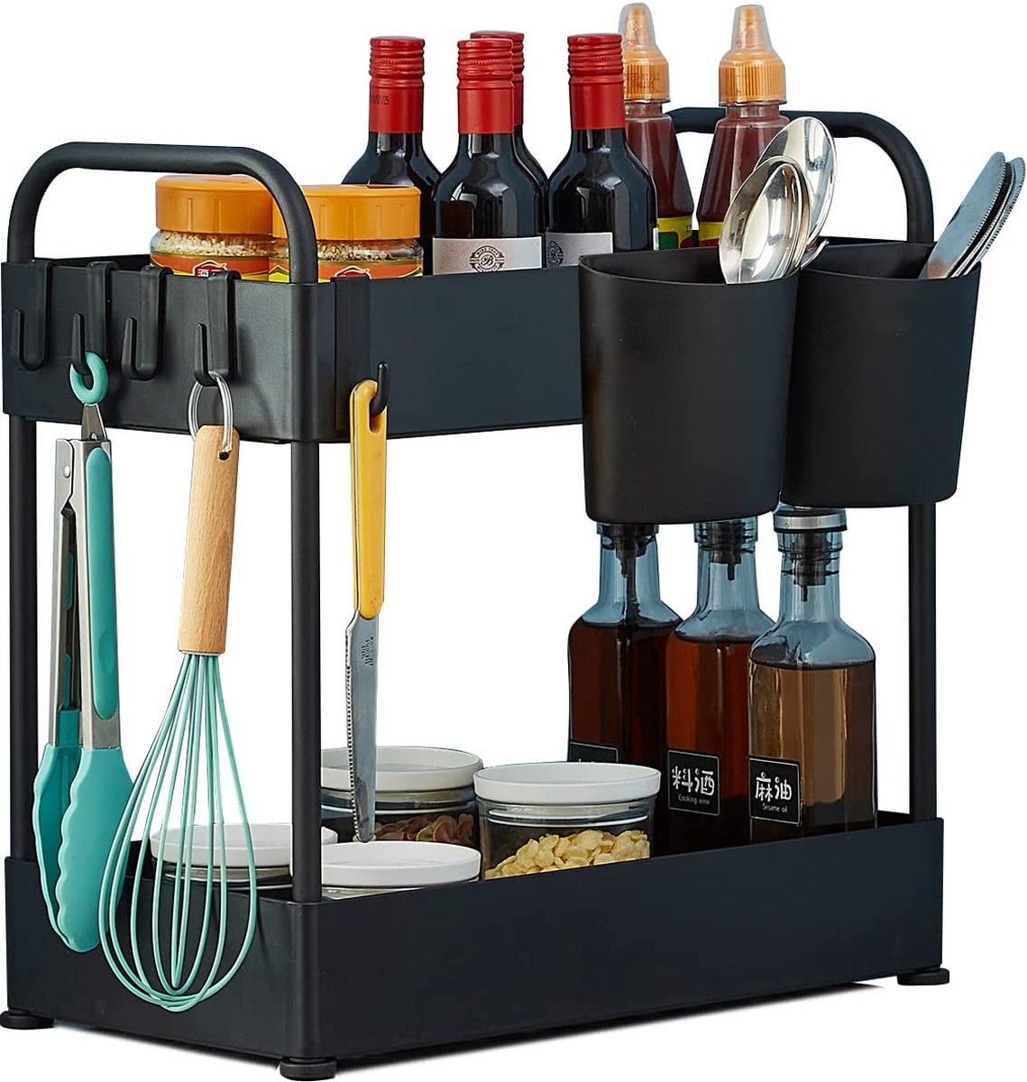 Spice rack kruidenrek rek voor bewaren van kruidenpotten kruidenorganiser