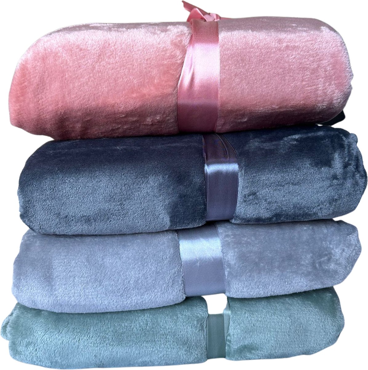 FLEECE DEKEN (150 X 200 CM) Licht grijs Fleece plaid Fleece deken