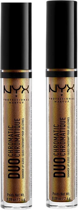 Foto: Nyx professional makeup duo chromatic lip gloss pearls 2 stuks 