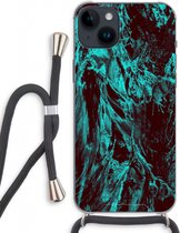 Case Company® - Hoesje met koord geschikt voor iPhone 14 Plus hoesje met Koord - Ice Age - Telefoonhoesje met Zwart Koord - Extra Bescherming aan alle Kanten en Over de Schermrand