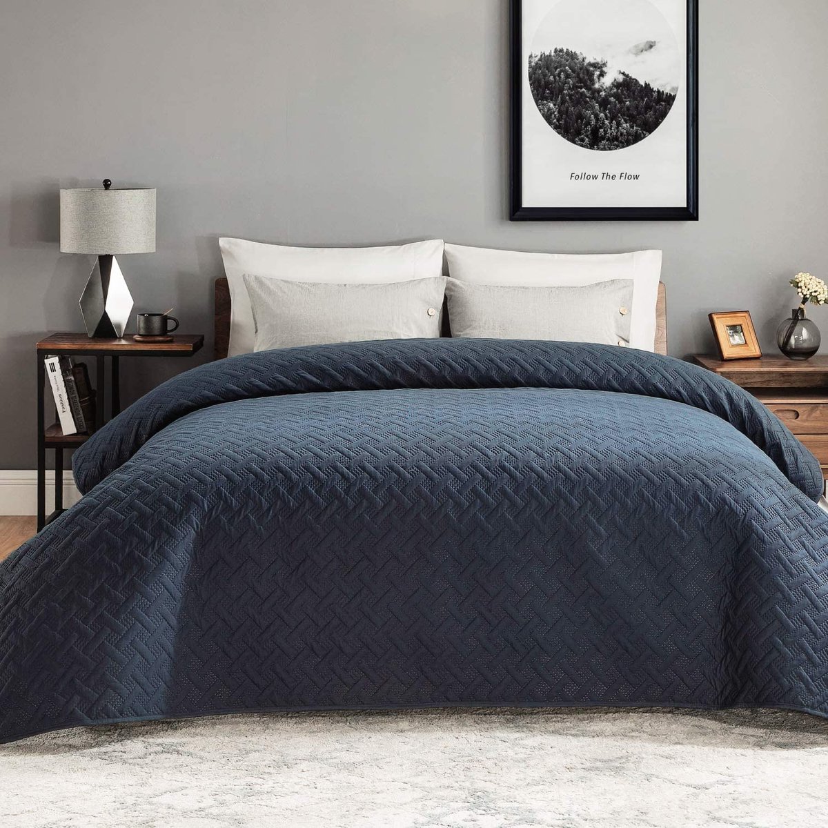 BEDSURE Biancheria Da Letto 240x220 Microfibra Morbida - Copripiumino Con Cerniera E 2 Federe, Bianco - 2