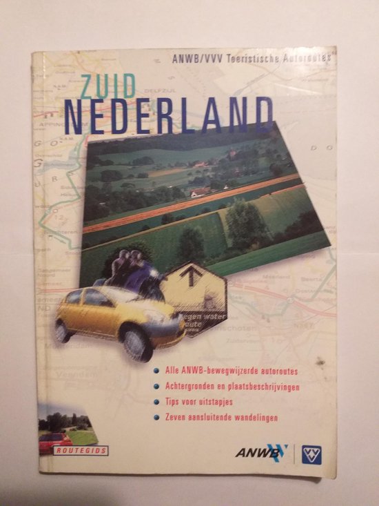Toeristische autoroutes zuid-nederland - cover