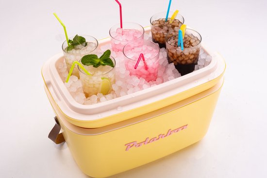 Polarbox Retro Koelbox - Geel - 20 Liter Inhoud - Duurzaam Geproduceerd van Polarbox — afbeelding 4