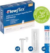 ACON Flowflex Zelftest Corona, Covid 19 – 5 stuks – NL Handleiding – Nieuwste 2022 Test – Duurzame verpakking - Minder plastic