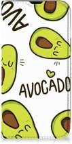 Mobiel Bookcase Valentijn Cadeautje Haar Geschikt voor iPhone 14 Smart Cover Hoesje Avocado Singing