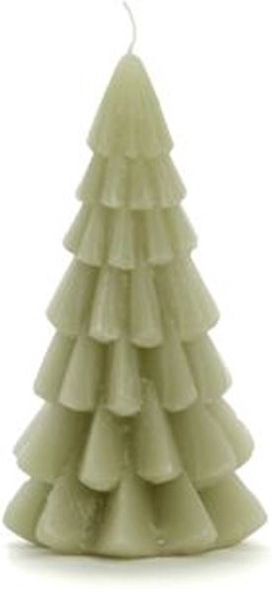 kerstboom kaars xs | groen | 6,3x12 cm | figuurkaars | kerst decoratie | kaars