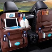 LuxeBass Autostoel Organizer Stoelorganizer (bruin)- Auto Organizer - Car Seat Organizer - LB479