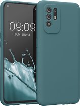 kwmobile telefoonhoesje geschikt voor Oppo A94 (5G) - Hoesje voor smartphone - Precisie camera uitsnede - TPU back cover in Arctische nacht
