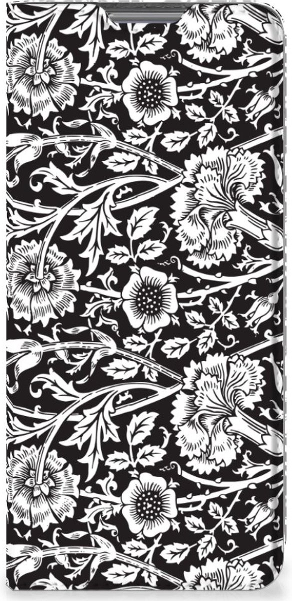 Xiaomi 12 Pro Smart Cover Black Flowers