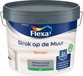 Flexa Strak op de Muur Muurverf - Mat - Mengkleur - Midden Grafiet - 10 liter