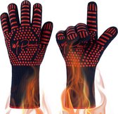 MR. PANACHE Hittebestendige BBQ Handschoenen - tot 500°C - Maximale Grip - Extra lang manchet