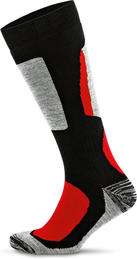 GoWith-wollen sokken-skisokken-1 paar-wintersokken-warme sokken-sportsokken-skiesokken heren-skiesokken dames-rood-39-41