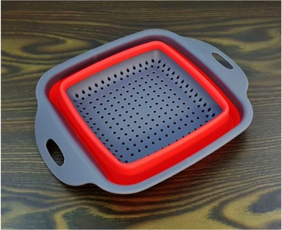 Vergiet - Zeef - Vierkant - Opvouwbaar - Inklapbaar - Klein - 1 stuk ...