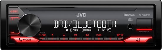 Autoradio JVC KD-X282DBT - Rouge