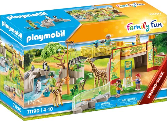 PLAYMOBIL Family Fun PROMO Avontuurlijke dierentuin/dierenpark - 71190