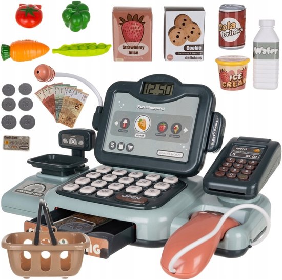 LINFUN KIDS Kassa voor kinderen, speelkassa met geluid en licht, scanner vanaf 3, 4, 5 jaar, supermarktkassa, rollenspellen, educatief speelgoed, cadeaus voor jongens en meisjes, roze LINFUN KIDS Kassa voor kinderen, speelkassa met geluid en licht, scanner vanaf 3, 4, 5 jaar, supermarktkassa, rollenspellen, educatief speelgoed, cadeaus voor jongens en meisjes, roze