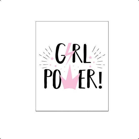 PosterDump - Girl power! teksten - Baby / kinderkamer poster - Teksten / motivatie poster