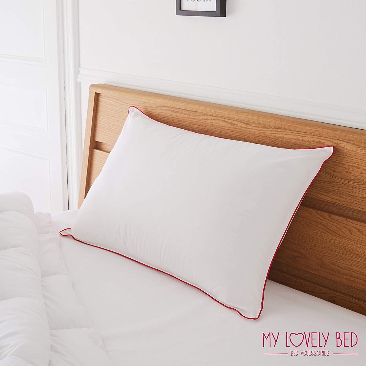 My lovely bed Hoofdkussen - slaapkussen - luxe slaapkussen hoofdkussen – slaapkamer Wit