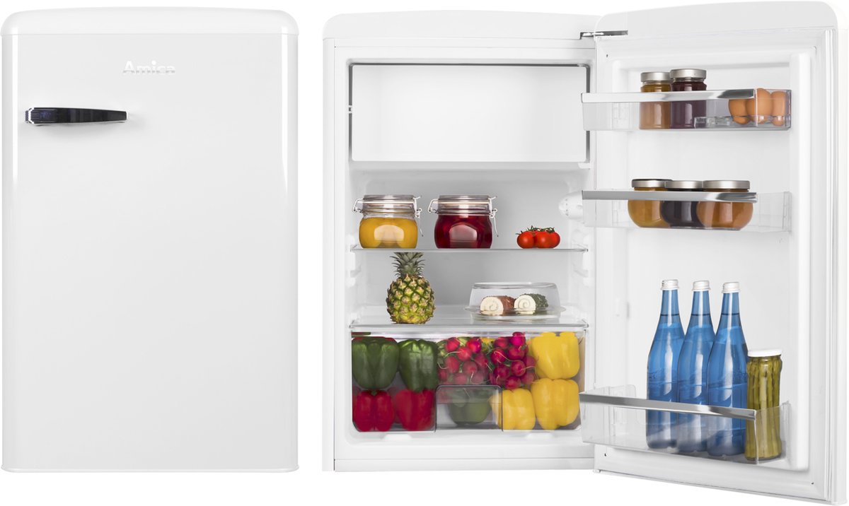 Amica Retro Tafelmodel Koelkast met vriesvak *** AR1112W - Wit