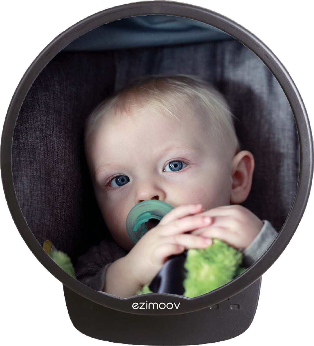 EZI MIRROR ROUND - Eco friendly - Mooie ronde - Auto spiegel baby - achterbank - kind zien - verstelbaar - duurzaam