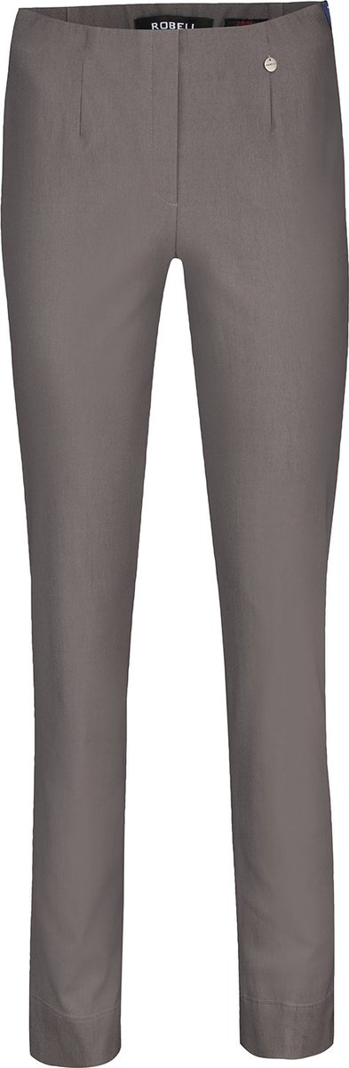 Robell Marie Dames Comfort Stretch Broek - Donker Taupe - Maat 40