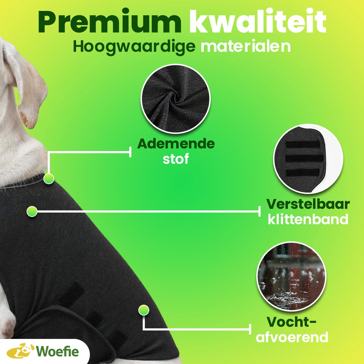 Woefie Honden Anti Stress Vest Hond Blaffen Maat S