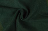 10 meter wol stof - Donkergroen - 78% polyester - 22% wol