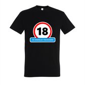 18 Jaar Verjaardag Cadeau - T-shirt 18 jaar nu eindelijk volwassen Verjaardag 18 Jaar Cadeau T-shirt Maat XXL Zwart