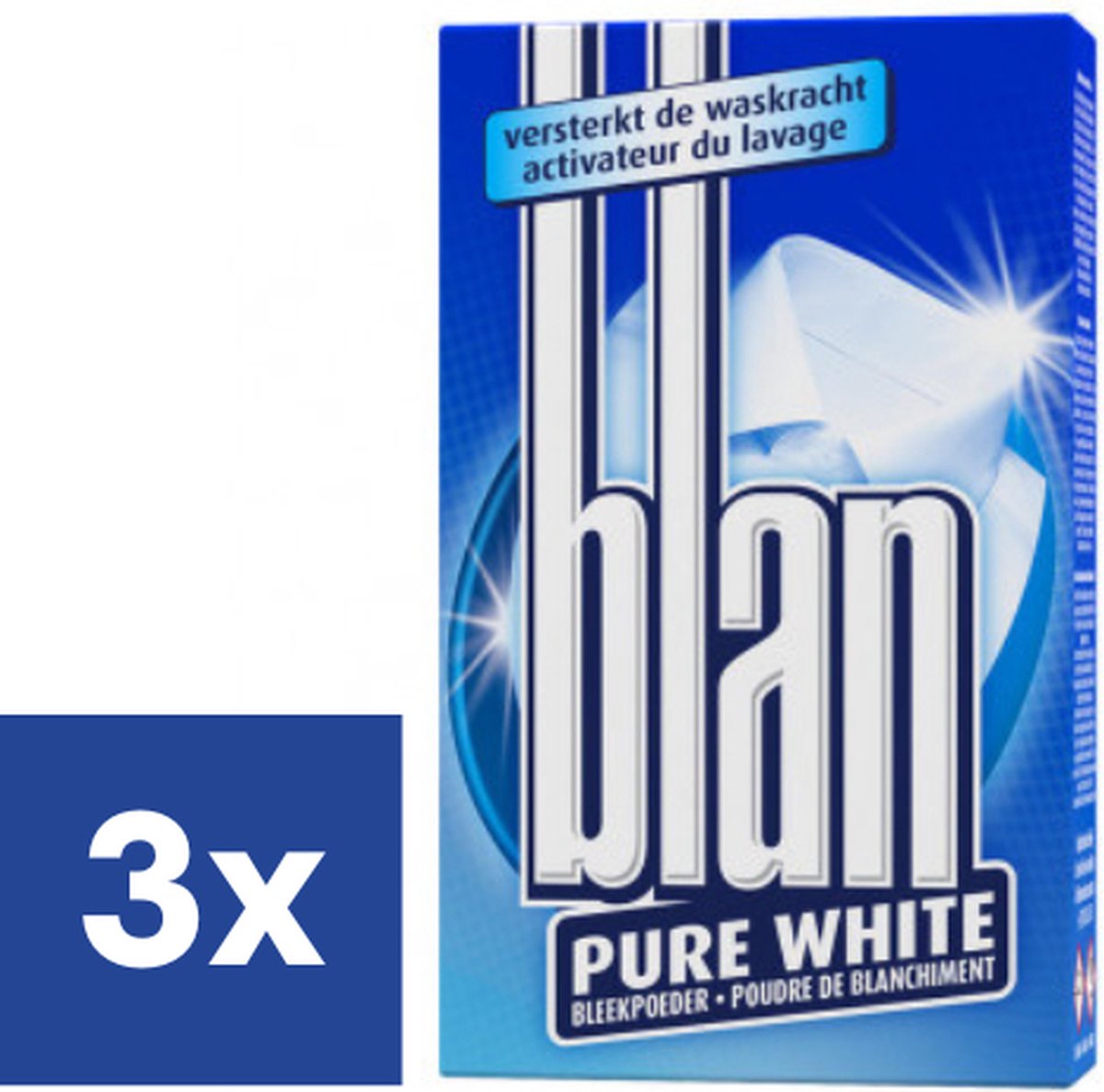 Blan - Pure White - Bleekpoeder - Witte Was - 3 x 400gr - Voordeelverpakking