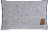 Sierkussen Knit Factory Uni - Grijs clair - 60x40