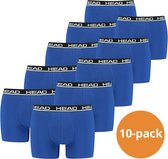 HEAD boxershorts Basic Blue/Black- 10-Pack Blauwe heren boxershorts - Maat M