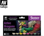 Vallejo 72306 Aztec Dragons - Acryl Set Verf set