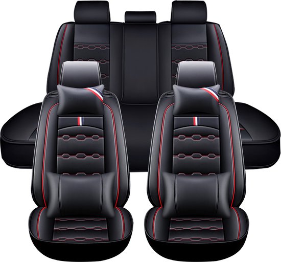 Housse de siège de voiture en cuir PU, ensemble de housses de siège de  voiture respirantes, couverture complète pour protection intérieure de  voiture, accessoire - AliExpress