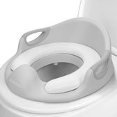 Abattant WC universel Navaris pour enfant - Abattant WC enfant gris - Réducteur WC - Abattant WC portatif avec poignées - Antidérapant