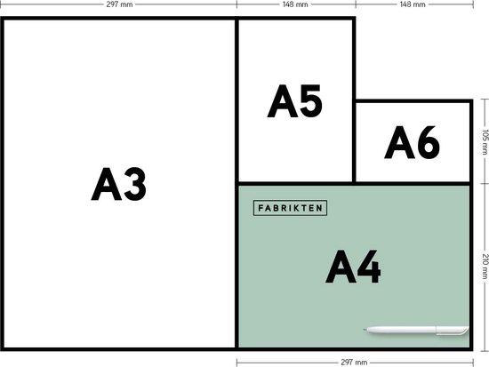 Fabrikten Poster - Plage - Étoile de Mer - Crème/ Oranje/Rouge - A4