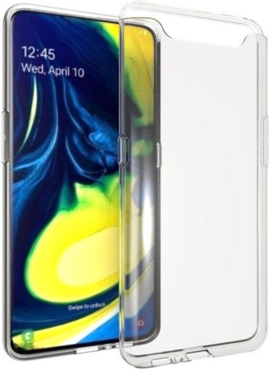 Shock Proof Case - Telefoonhoesje - Doorzichtig Hoesje voor Samsung A80/A90 - Transparant Wit