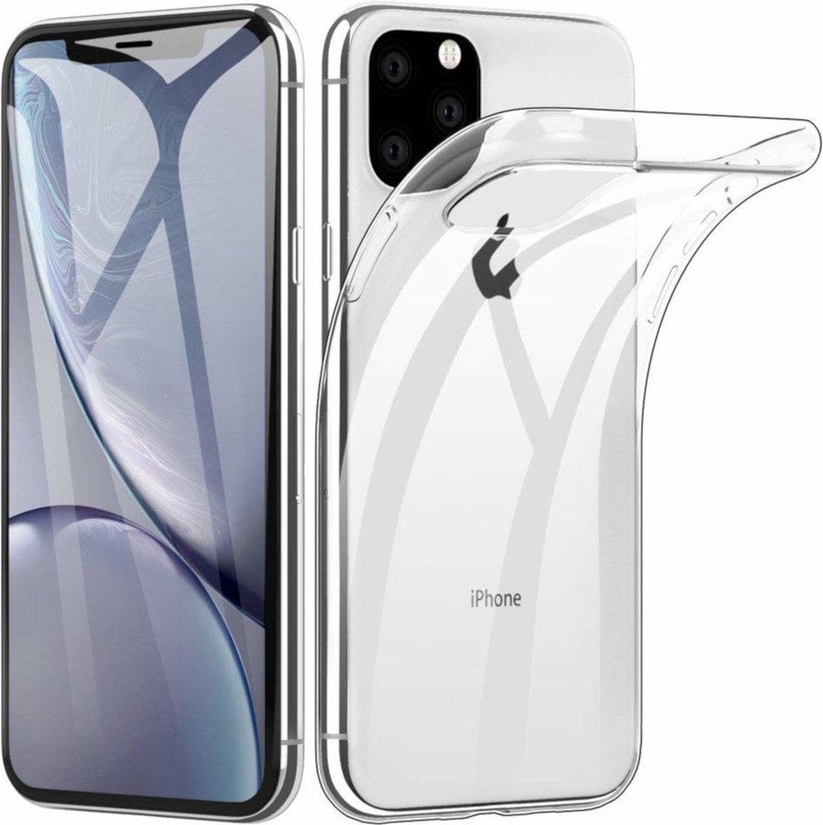 Shock Proof Case - Telefoonhoesje - Doorzichtig Hoesje voor Apple iPhone 11 Pro (5.8) - Transparant Wit