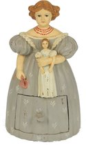 Meisje met popje Ladekastje, 14x11,5x22,5cm