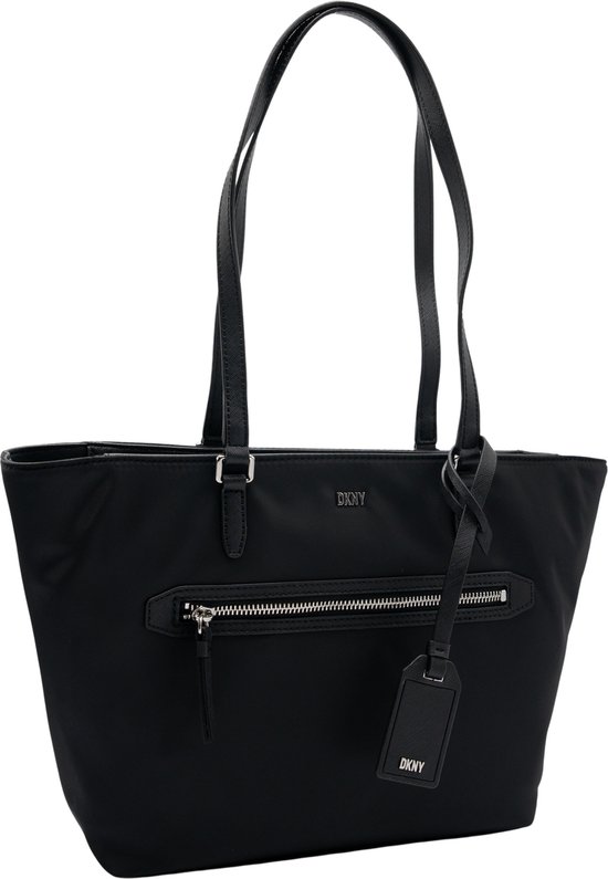 DKNY Casey Dames Handtas Black Silver bol