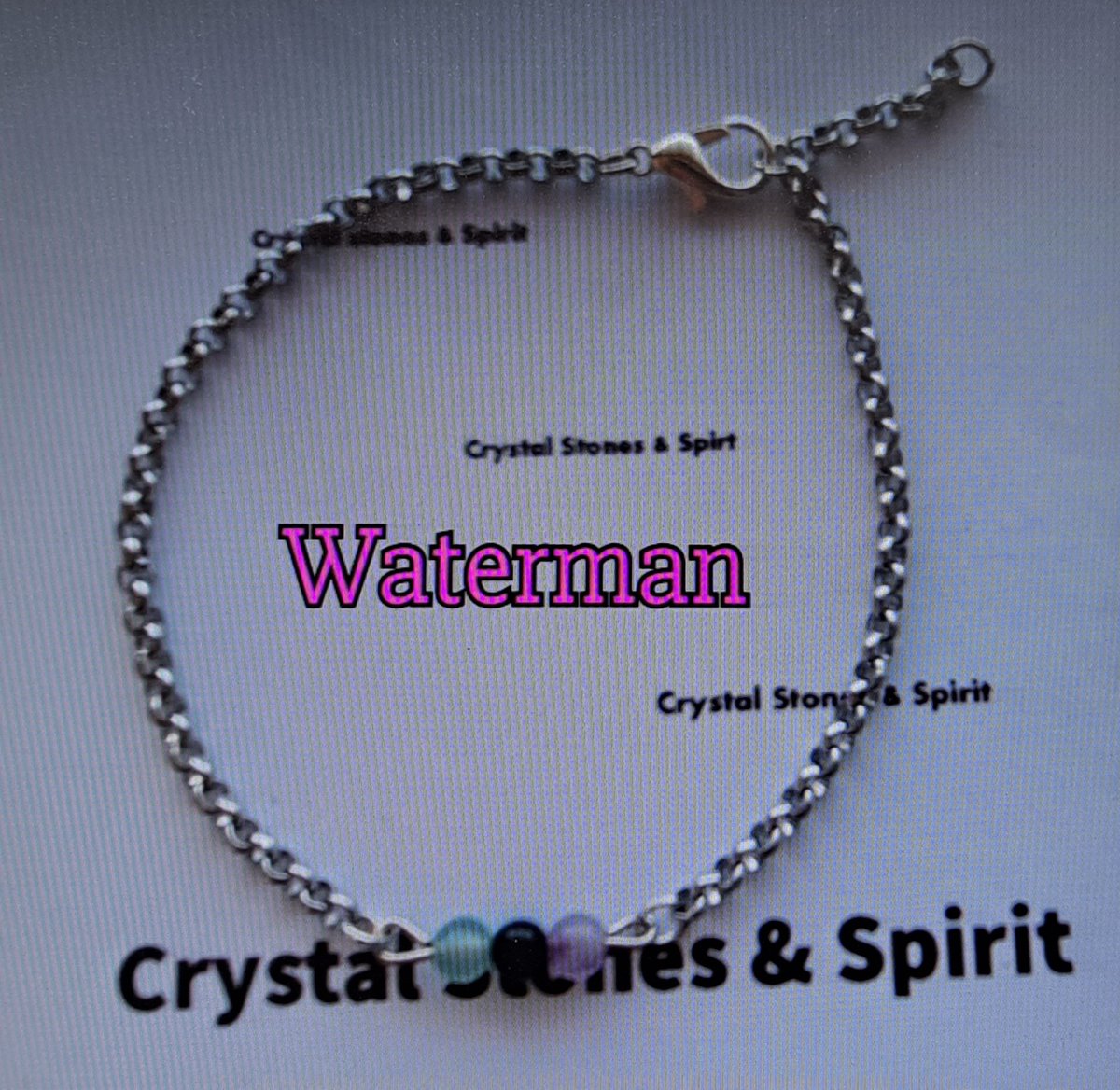 Armband Horoscoop Waterman, zilverkleurig