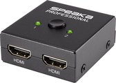 SpeaKa Professional SP-7141056 2 poorten HDMI-switch UHD 4K @ 60 Hz