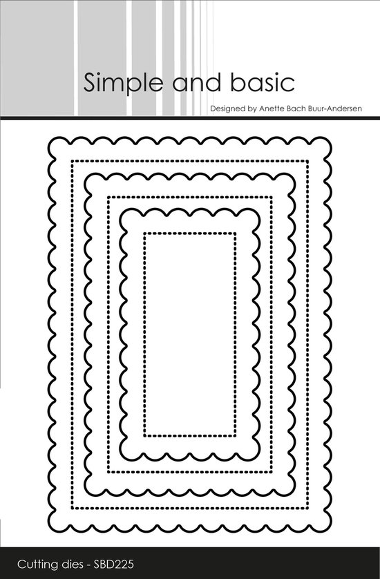 Small Scallop A7 Rectangle Dies (SBD225) | bol.com