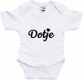 Body bébé texte Dotje blanc garçons et filles - Cadeau maternité - Vêtements de bébé 56 (1-2 mois)
